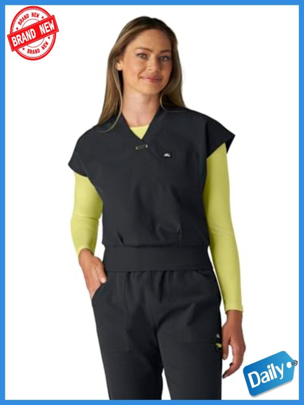 KOI Solis Trinity Women's Scrub Top - Cropped Fit with Pocket